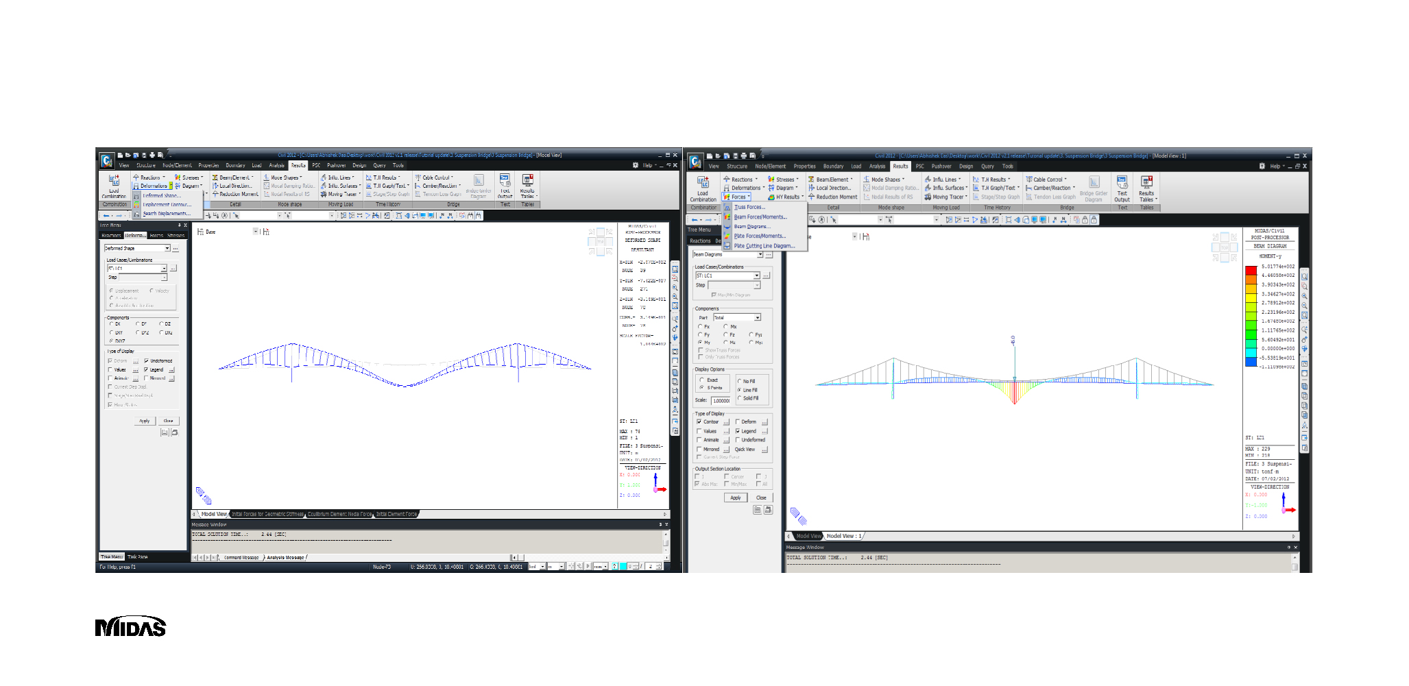 Suspension Bridge Solutions midasBridge